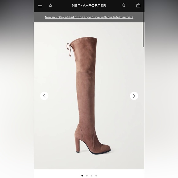 Stuart Weitzman suede over-the-knee boots in taupe. Size 7. Excellent condition. - Picture 3 of 15